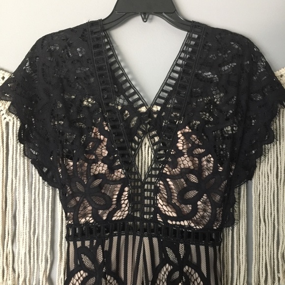 LF Pants - LF Angel Biba Black Lace Romper